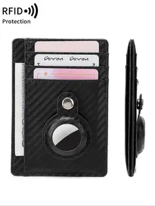 Men's Carbon Fiber Pattern Wallet with Card Slot, Slim Minimalist Wallet with RFID Blocking Technology, Fashionable Credit Card Holder for Daily Use