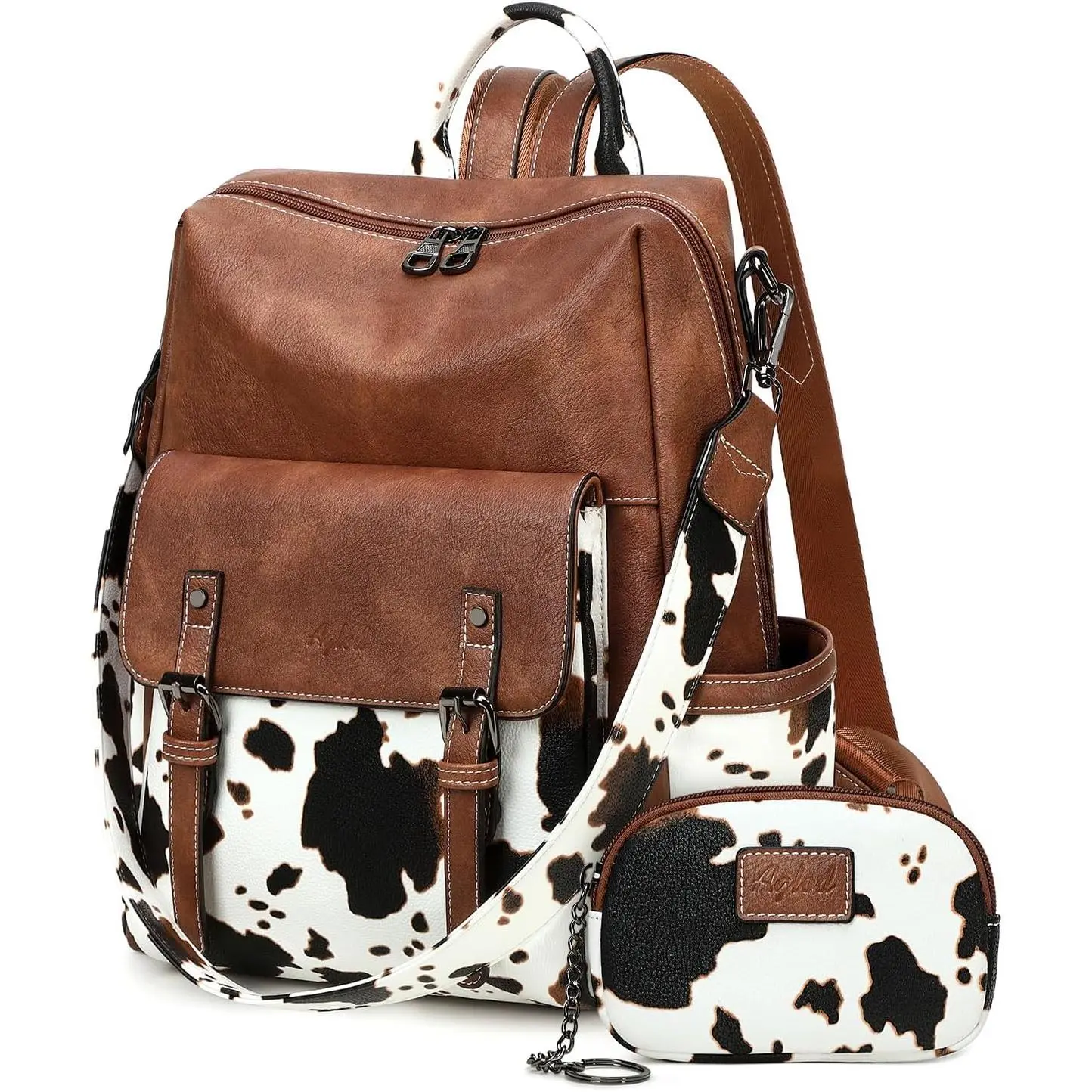 Backpack Purse for Women PU Leather  Packs Designer Ladies  Bag Fashion Faux Work Travel Handbags