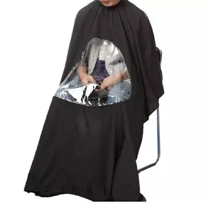 Hair Cutting Barber Cape with Viewing Window - Salon Cover, Hair Drape Durable Haircare