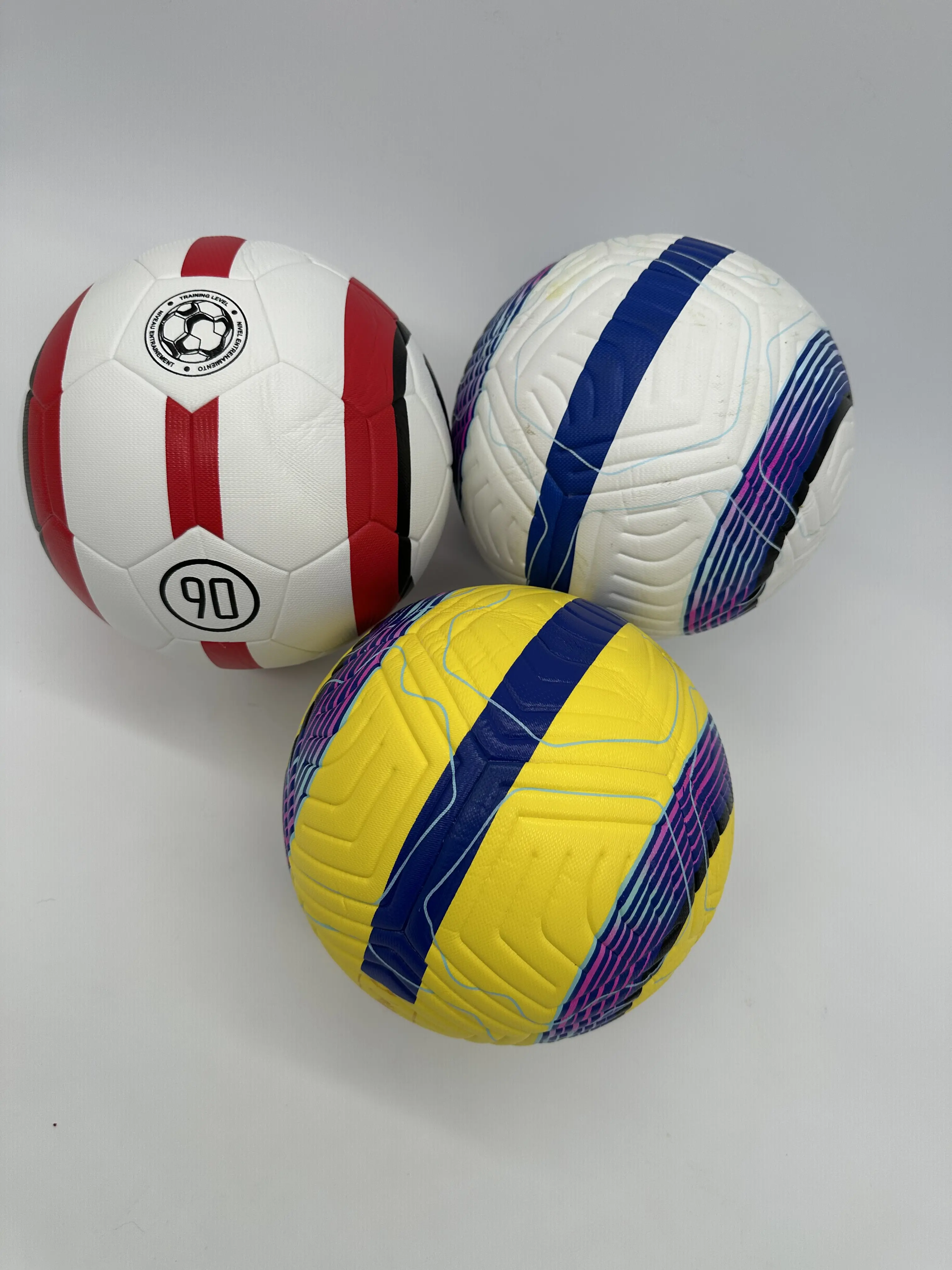 Size 5 Professional Leather Soccer Ball Glow in the Dark Classic by Prime Quality Wellnesss