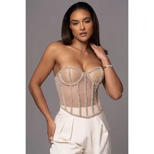 Light Limited Edition Rhinestone Crystal Corset