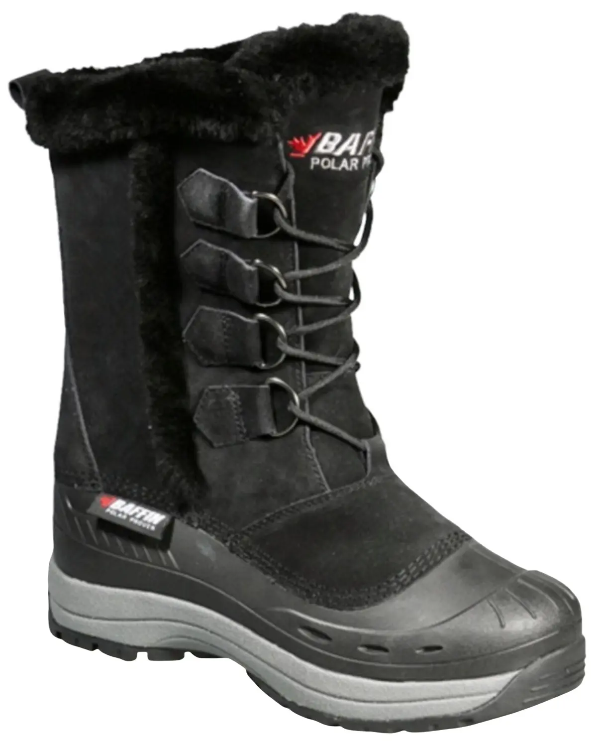 Baffin Women's Women'S Chloe Waterproof Snow Boot Round Toe - 45100185-Charcoal