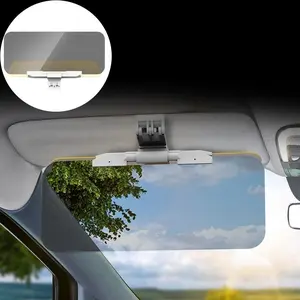Car Sun Visor Eyeglasses Day Night Use Anti-Glare Glasses Car Safety Protection Accessories, Vehicle Headlight Blocker Shade Panel