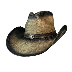 Austin Handmade Hats Men's Panama Dark Brown Straw Hat 05-1022