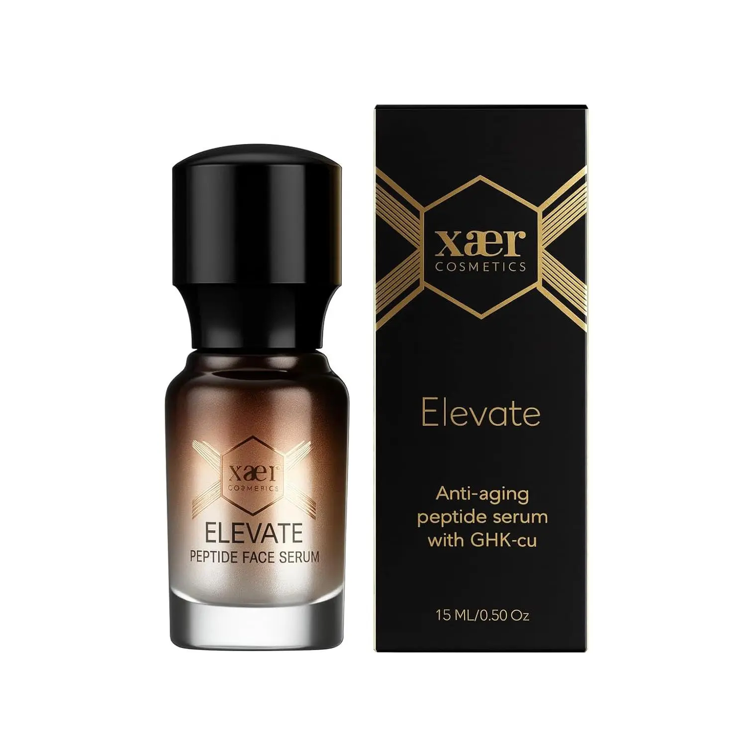 Copper Peptide (GHK-Cu) & Hyaluronic Acid Face Serum – with Coenzyme Q10 & Proprietary Antioxidant Blend – Lightweight Hydrating Formula (15 ml)
