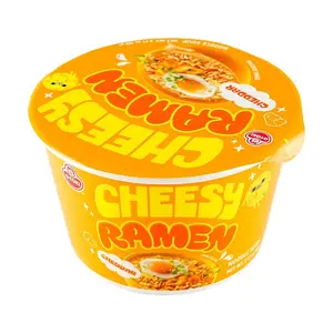 2 Pack OTTOGI Cheddar Cheese Ramen Cup Noodles - Korean Instant Ramyeon, Popular Snack 90g