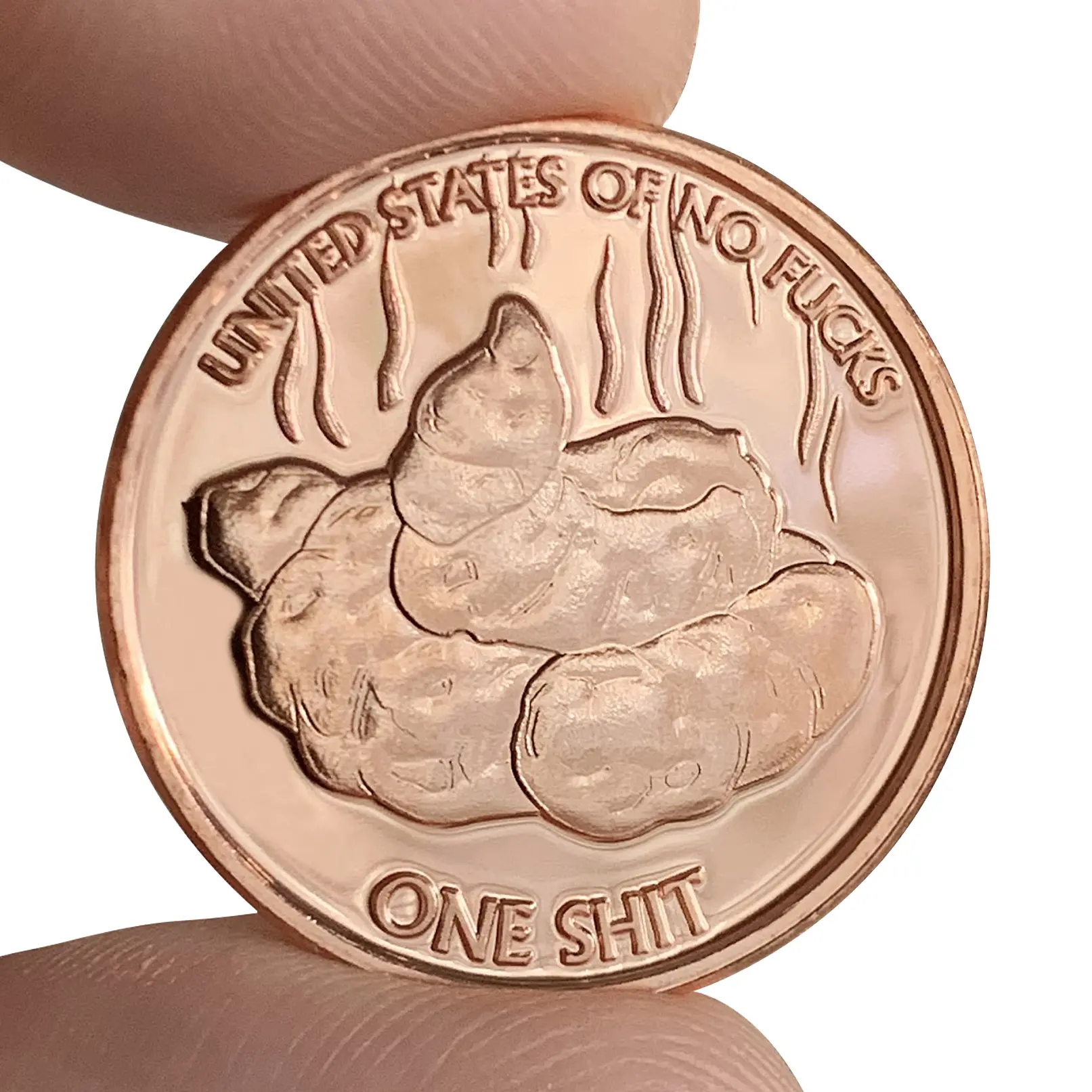 ZFG INC. "Give a Shit" Single Coin Gag Toy, Classic Toy, Funny Gag Gift for Pranks