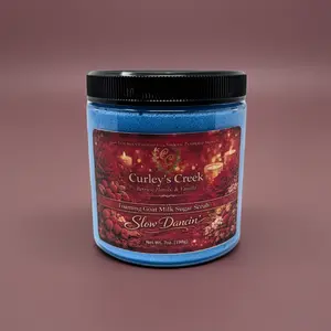 Slow Dancin’ | Foaming Goat Milk Sugar Scrub | Handmade Exfoliating Cleanser |  Curley’s Creek
