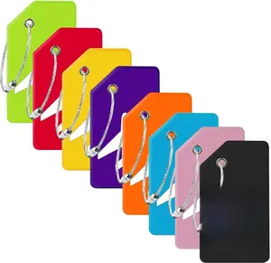 8 Pack Silicone Luggage Tag for Suitcases with Stainless Loop, TSA Approved, Privacy Protection Travel Essentials Bag Tags by Gostwo, Mixed Color