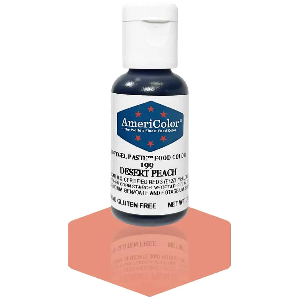 AmeriColor, Desert Peach, .75 Ounce, Soft Gel Paste Food Color