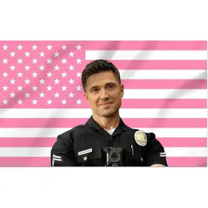 Shmbada Eric Winter Tim Bradford 3x5 Foot Decorative Flag Tapestry Outdoor Indoor, Double Stitched, Wall Hanging Room Decor, College Dorm Porch Outside Decorations