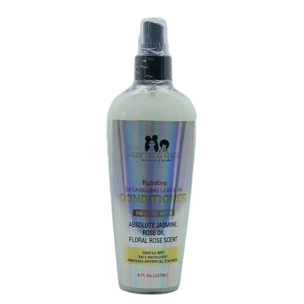 Organic Hydrating Leave-In Conditioner Spray, Hydrating Heat Protectant Milky Formula, Anti-Frizz Dry Hair Solution (Pack Included), Moisturizer, Hydrate