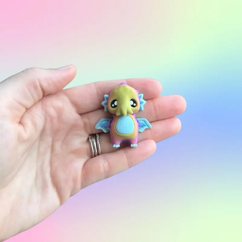 Cthulhu Toy - Kawaii Mini Cthulhu Fidget Toy- 3D Printed Gradient Eldritch Horror Toy - Mini Monster Desk Buddy - Tentacle Creature Gift - Fantasy Toy