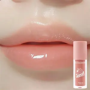 1PC Fruit Flavor Watermelon Lip Oil Hydrating Lipstick - Moisturizing & Waterproof Lip , Long Lasting, Non-Sticky, Non-Drying, Nude, Glossy, Clear Chap Stick, Nourishing - A Lip Balm Hydrating for Women and Beginners with Dry Lips Travel Size