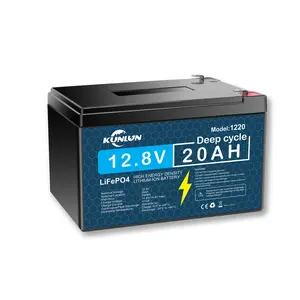 12V 20Ah Lithium LiFePO4 Deep Cycle Battery, 4000 Cycles Rechargeable Battery for Electric Scooter, Ride On Toy, Lighting, Power Wheel, Fish Finder and More with Built-in BMS