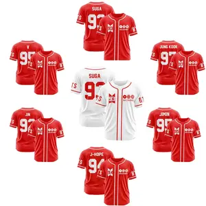 Baseball Jersey, Kpop Concert Shirt, Personalized Team Name & Number, Unisex Jerseys for Fans of All Ages