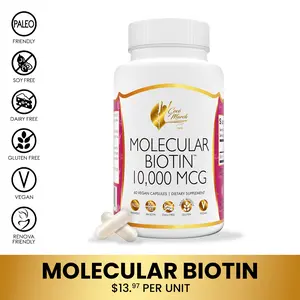 Coco March N.M.D Molecular Biotin Wellness Supplement, Dietary Supplement to Support Healthy Skin, Growth of Hair and Nails - 60 Capsules per Pack
