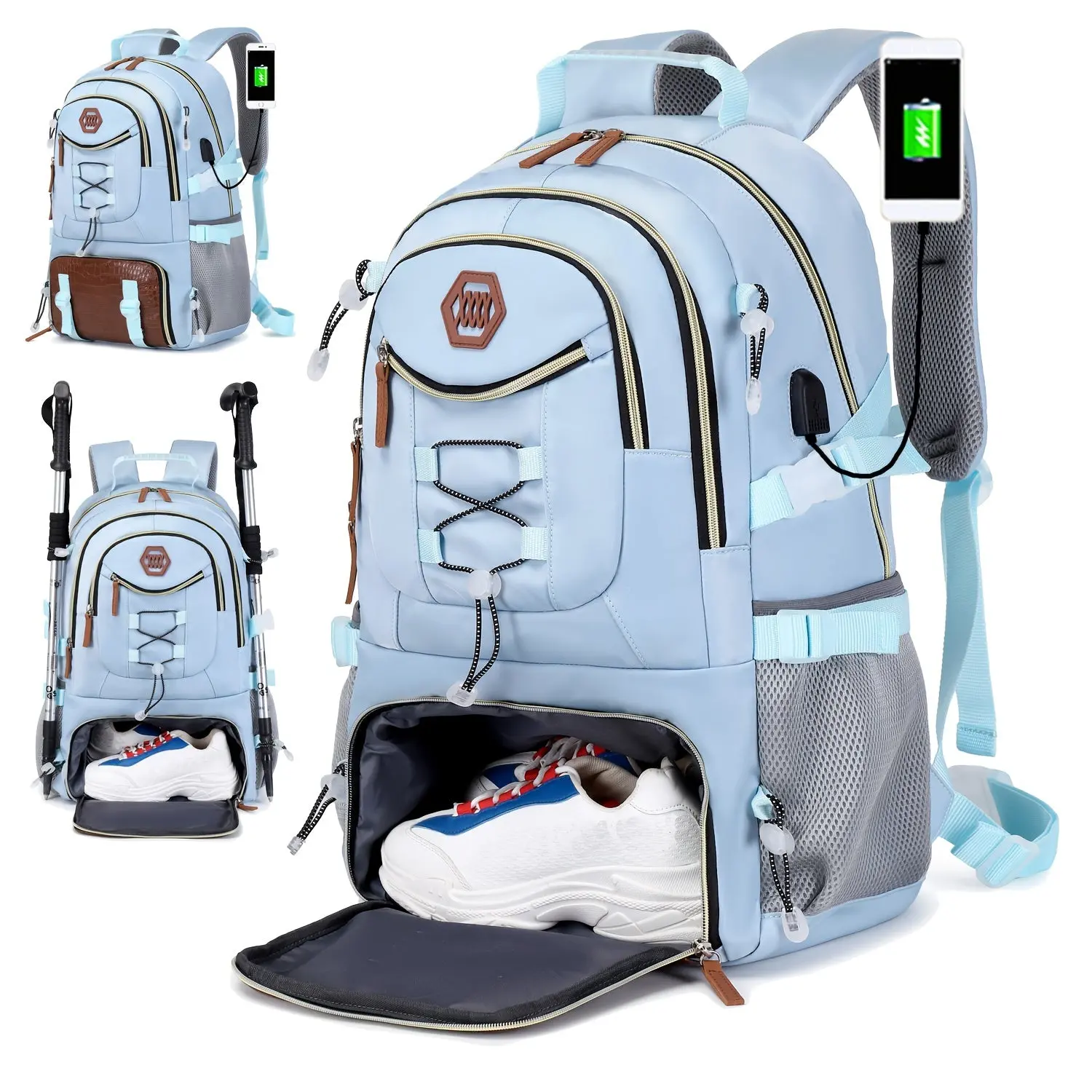 Camping Shoe Compartment Backpack For Travel Camping Shoe Compartment Backpack For Travel