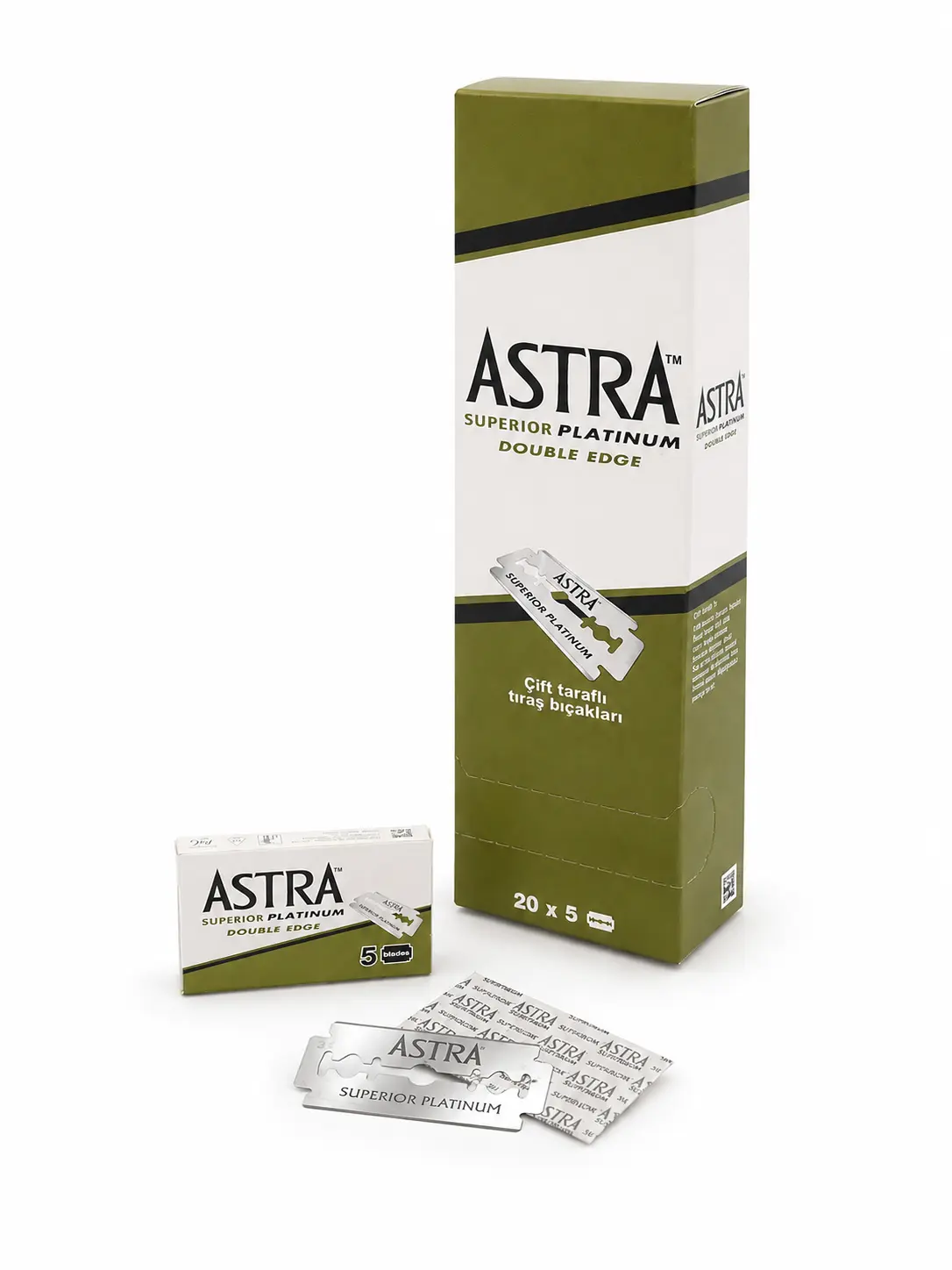 Astra Platinum Double Edge Safety Razor Blades 100ct