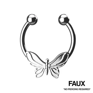 FAUX BUTTERFLY SEPTUM - No Piercing Required
