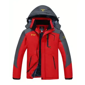 Warm Men's Waterproof Fleece Snow Ski Jacket Insulated Windbreaker Hooded Raincoat Winter Coat Mountain