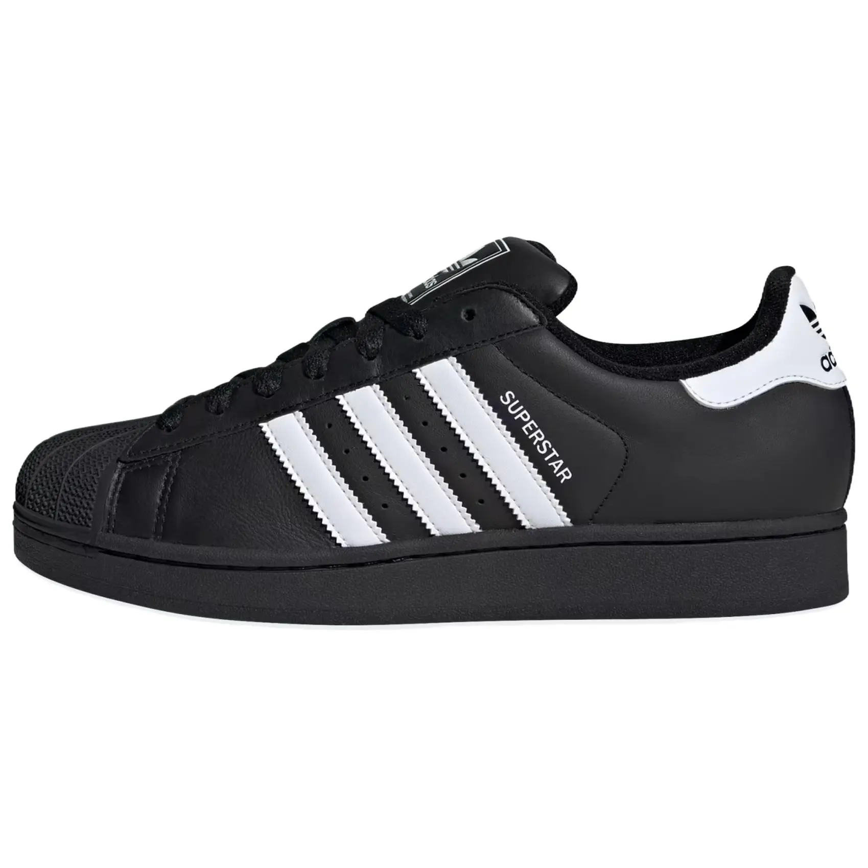 Adidas Superstar 2 Sports Shoes, Black & White Street Style with Breathable Mesh and a Non-slip Rubber Outsole, Unisex Sizing, Shoe, Sneaker, Footwear