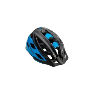 Schwinn Dash Adult Helmet - Black/Blue, Full Coverage Shell, Adjustable Strap, 20 Vents for Cooling, 1 Pack, Made in China Taiwan