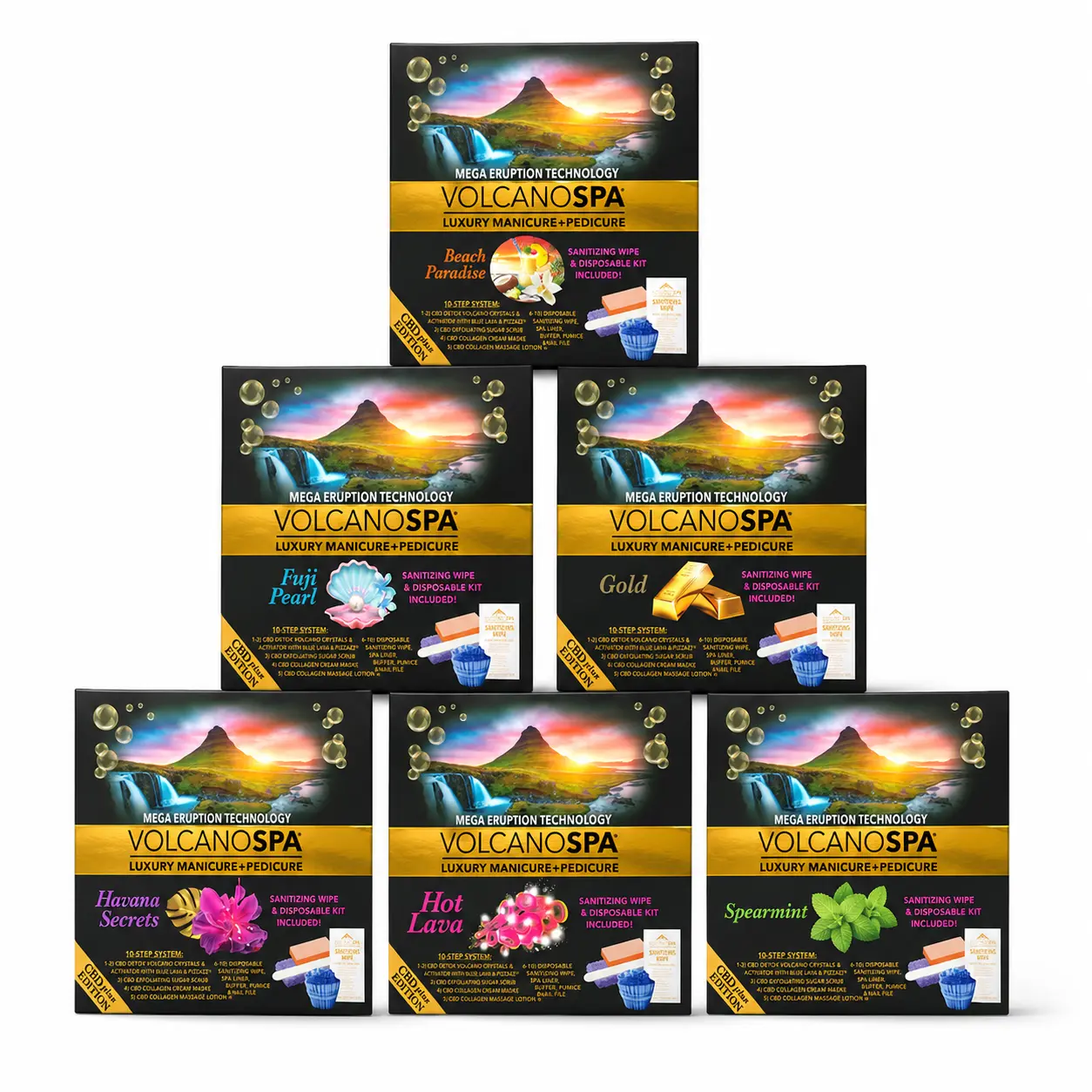 Volcano Spa 10in1 CBD Deluxe Pedicure - 1 case (36pc)