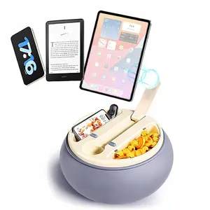 GaNinno Magnetic Kindle Pillow Stand for Bed Reading | Washable Lap Tablet Pillow with Magnetic Adjustable Arm & Storage Compartment with Magnetic Lid | Universal Fit for Kindle, iPad, Phone & Tablets