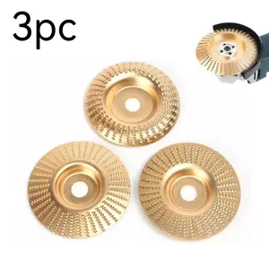 3PC 4 Inch High Carbon Steel Woodworking Disc, Accuracy Cutting, Shaping and Sanding, for Professional and DIY Woodworkers