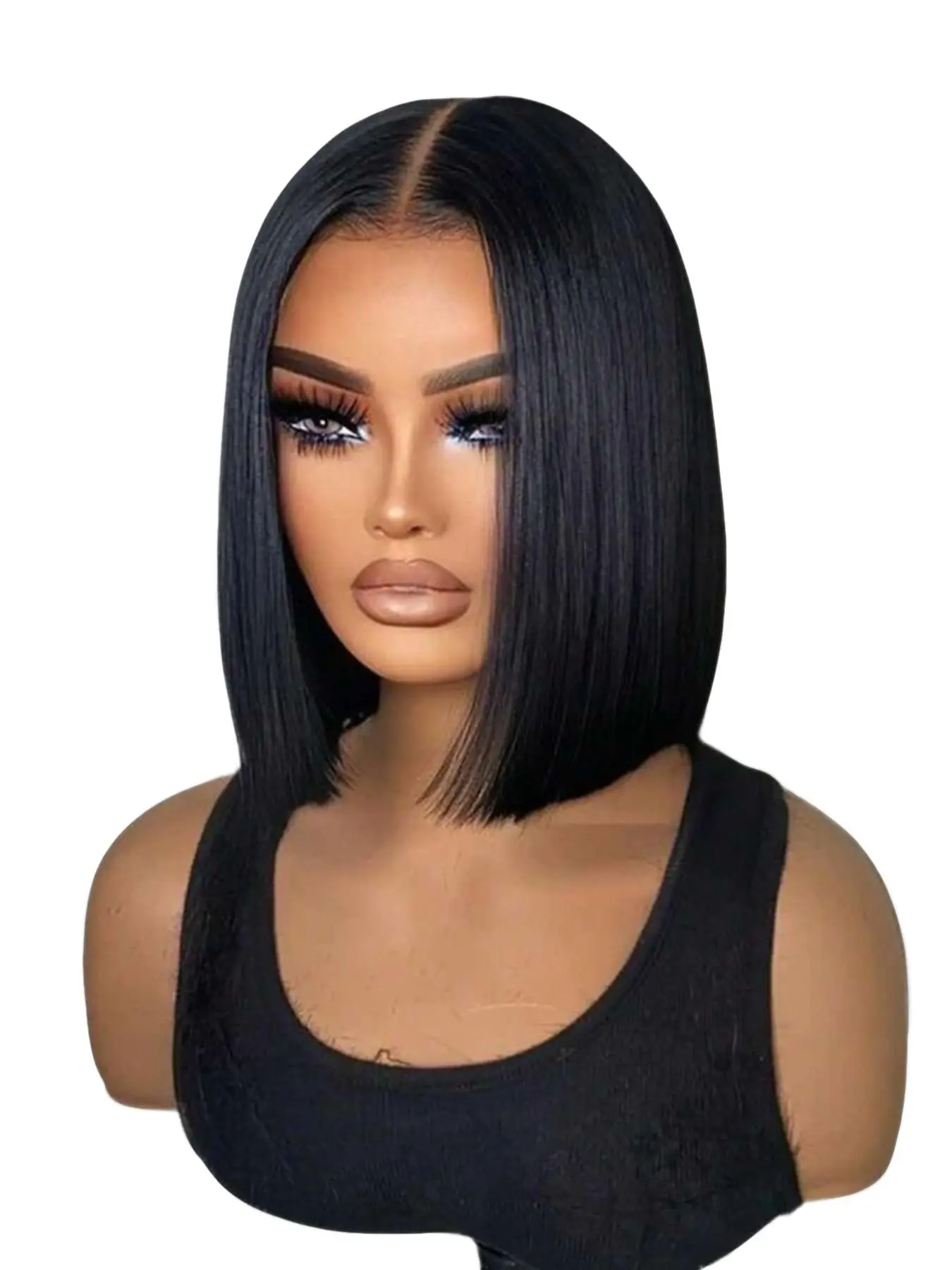 Bob Wig 13x4 Lace Front Wigs Human Hair Straight 180 Density HD Lace Frontal Wigs For Women 4x4 Lace Closure Wig Brazilian Human Hair Straight Pre Plucked Natural Hairline Natural Looking Wig Lace Front Bobs