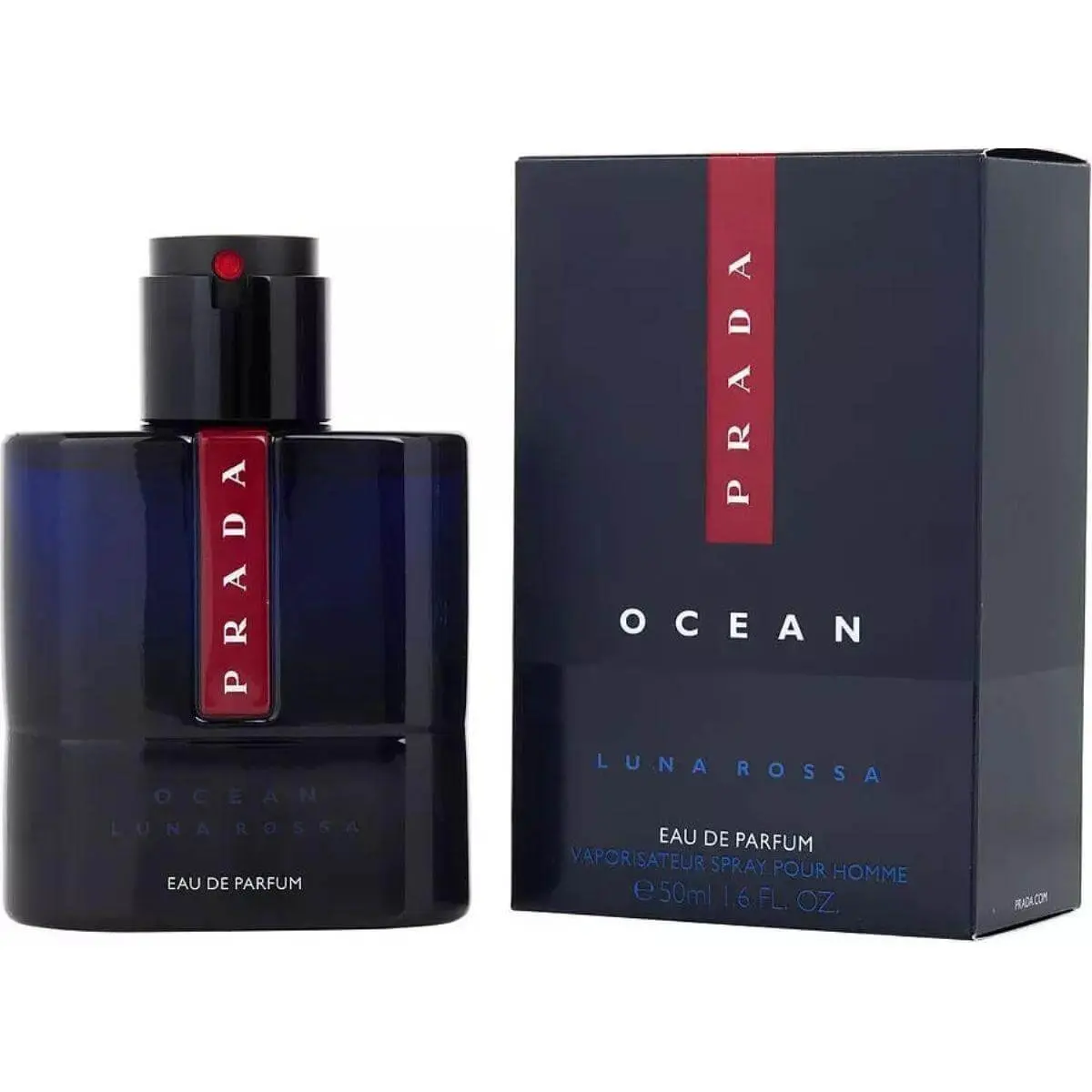 PRADA Luna Rossa Ocean Saffron Herbal Blend EDP-Type Men's Fragrance, 1.6/1.7 oz, New in Box, Saffron Men's Fragrance, High Quality Fragrance