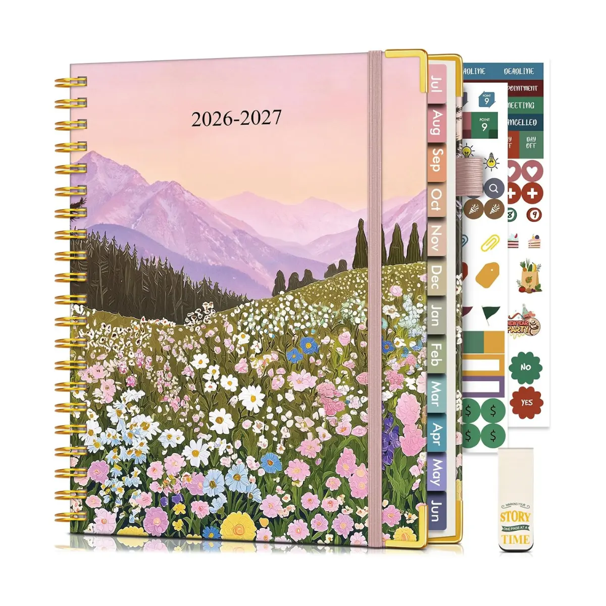 Academic Planner 2026-2027 Weekly Monthly 8.5x11, Hardcover A4 Agenda with Tabs, Large School Organizer for Students Teachers
