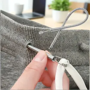 1 pc Spring Wire Threader Tool Bendable Needle Stringer for Sewing Craft Repair Effortless Lacing with Stainless Steel Tip Non-Medical Device for Elderly