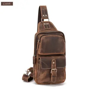 Men's 100% Leather Authentic Venice Crossbody Slingbag, Luggage & Bags Collection