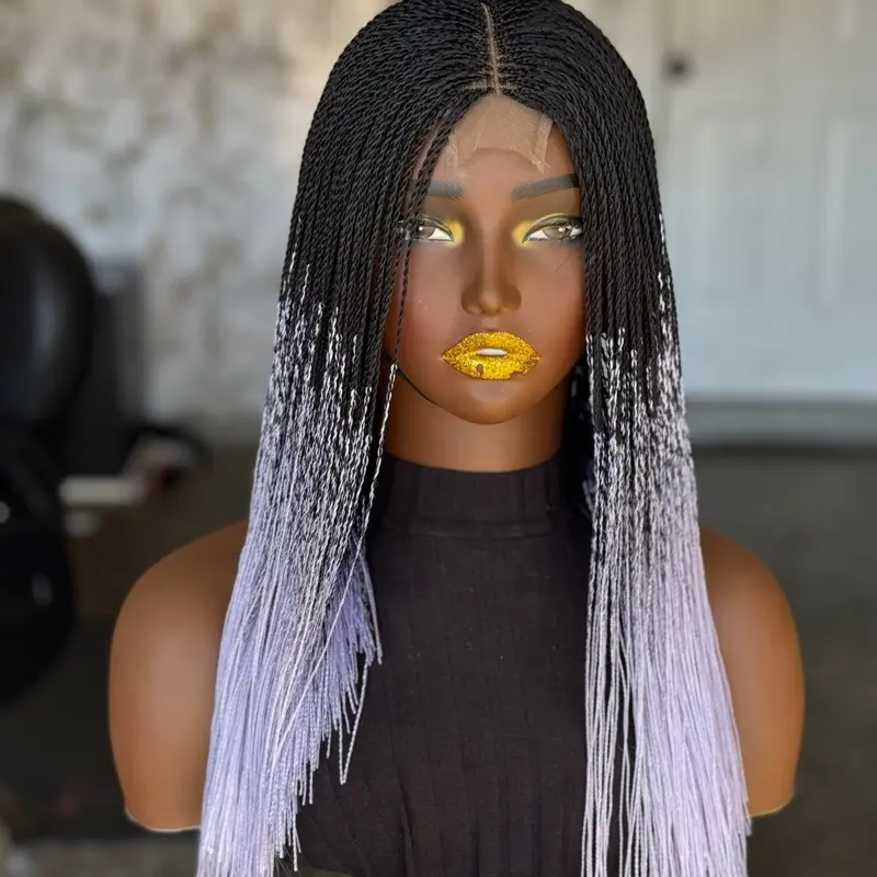 Closure glueless micro wig 14 inches .