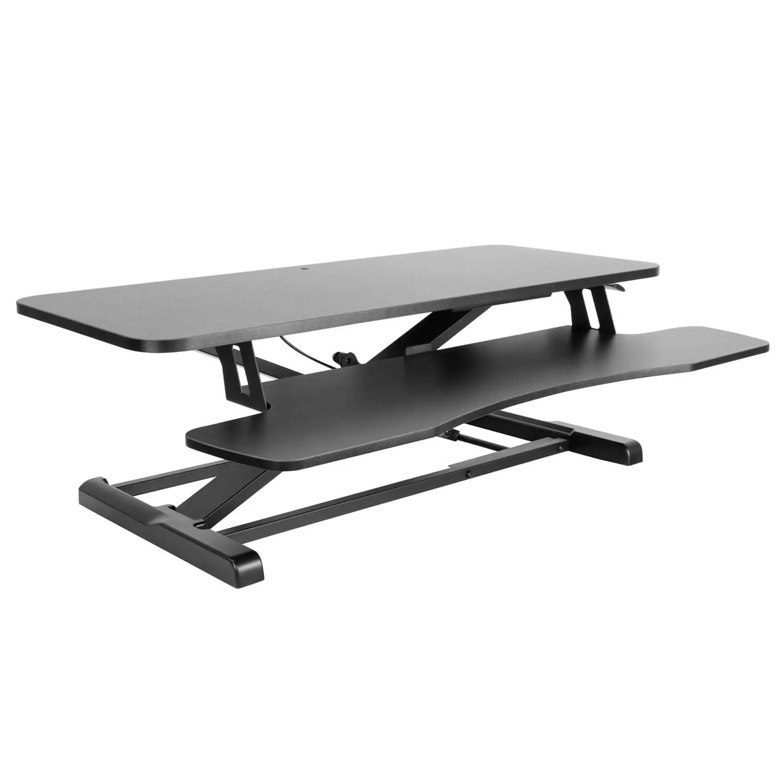 Mount-It! Sturdy Tabletop Height-Adjustable Standing Desk Converter, Dual Monitor & Laptop Stand - 37lb Load Capacity, Monitor Fit, Posture Support for Office Users & Study