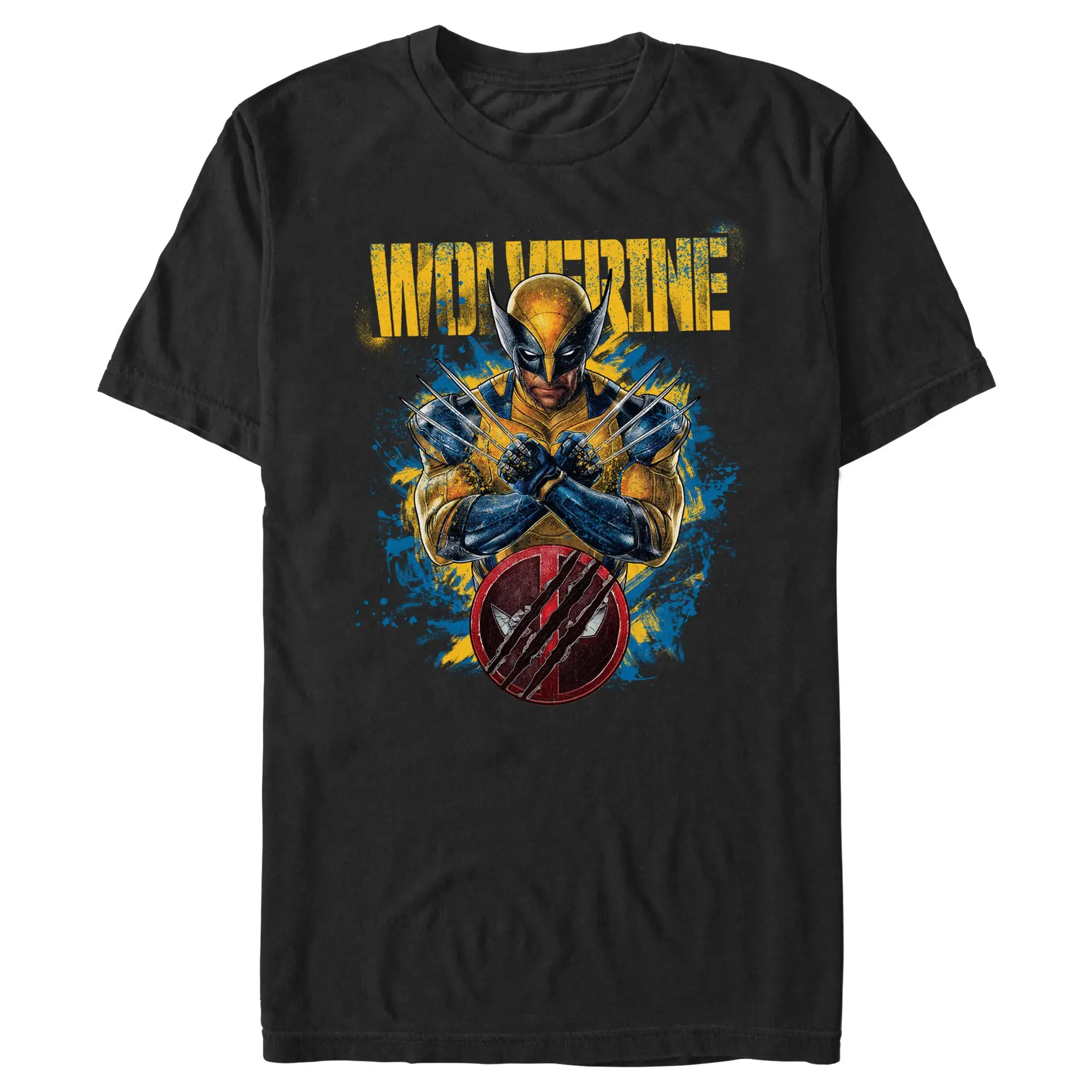 Men's Marvel: Deadpool & Wolverine Paint Splatter T-Shirt
