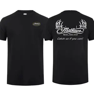 Mathews Bows Logo T-shirt, Archery Tactical Gear, Unisex Short Sleeve Casual 100% Cotton, Made in USA