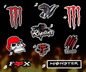 Monster Energy Sticker Pack - Cool Motocross Racing Graphic Sticker Pack Waterproof Vinyl Decals for Helmet Laptop Water Bottle