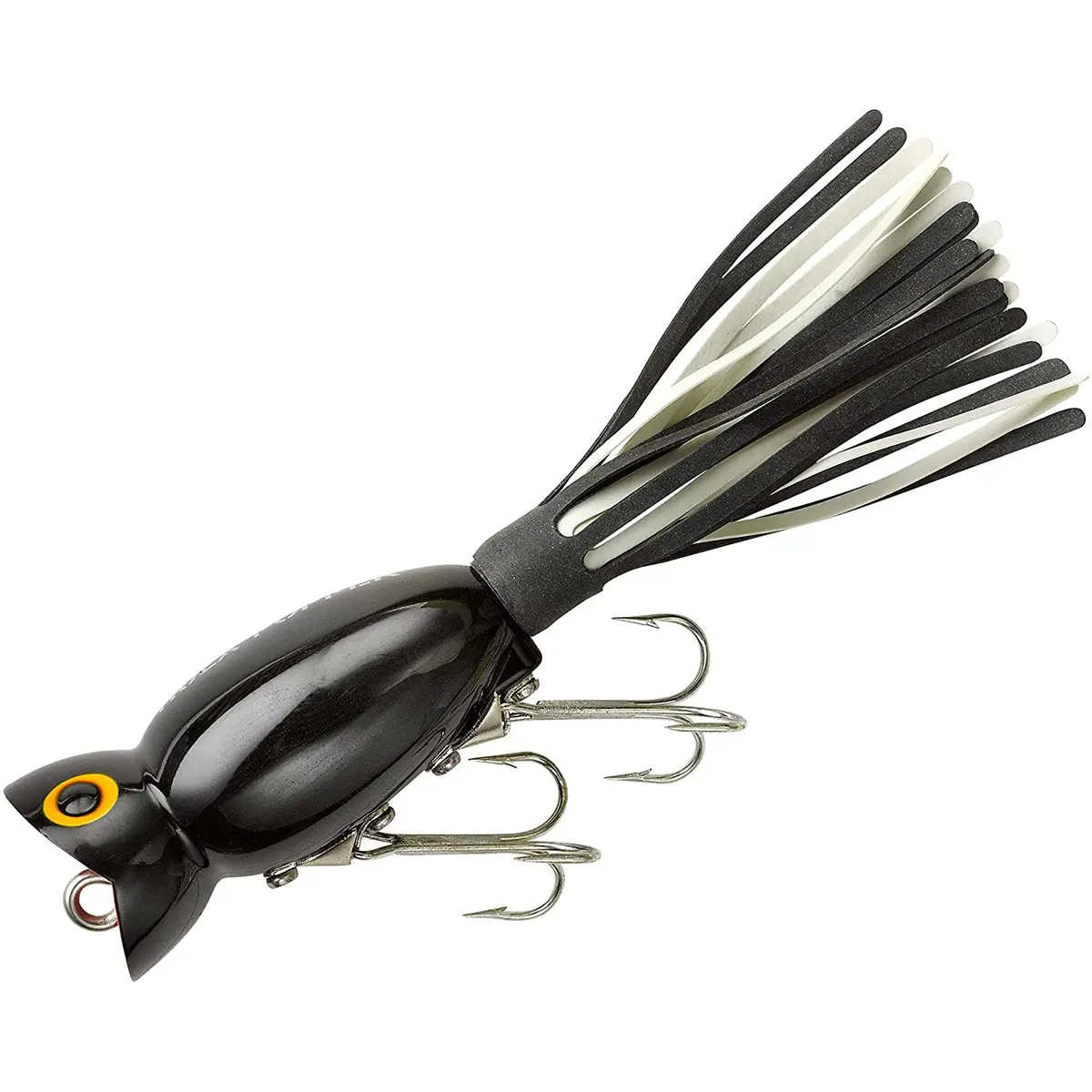 Arbogast Hula Popper 1/4 oz Fishing Lure - Black