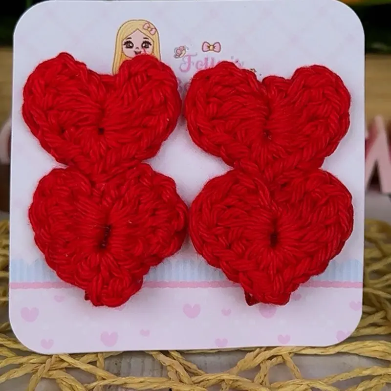 Crochet Hair Clips Set, Durable Non-Slip Hair Accessories for Daily Hairstyling