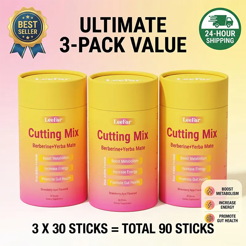 LeeFar Cutting Drink Mix – | Strawberry Açaí Flavor – 30 Servings