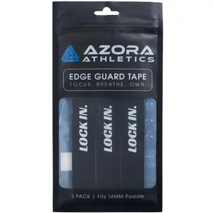 Pickleball Edge Guard Tape - “LOCK IN.” / 14mm - Black / Azora Athletics