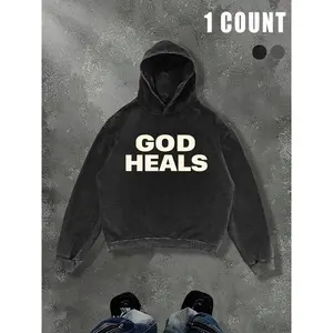 Hoodies, religious quotes, Christian hooded sweatshirts, streetwear casual autumn and winter cotton pullovers