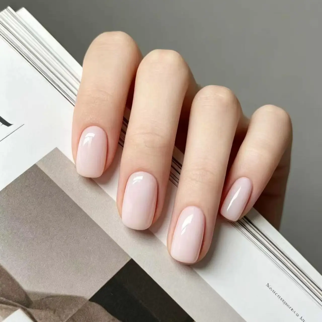 24pcs Multi-Pack Glossy Pink Short Square Shape Press On Nails - Full Coverage, Chic, Easy to Apply False Nails for Women - Polished Appearance for Spring Summer Daily Wear Art, Diy Nail