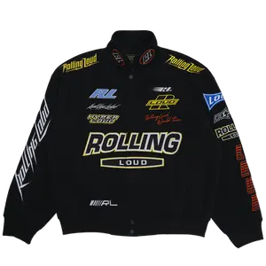 RL Super Moto Black Racing Jacket