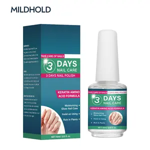 Mildhold Keratin Enriched Nail Care Liquid with Aloe, All-in-one Daily Nail and Cuticle Nourishment Oil, Compact 15ml Travel Size Nail Conditioning Serum, Ideal for DIY Home Manicure & Daily Natural Nail Upkeep ，quick drying