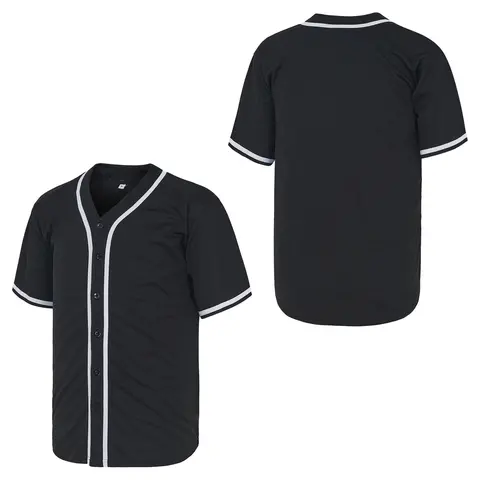 Unisex Short-Sleeve Button-Down Baseball Jersey - Soft, Stretchy, Quick-Dry, Lightweight, Breathable Professional Sports Top for Gym Workouts, Game Day Gifts, Button‑Down Style