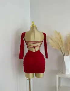 Open Back Mini Dress